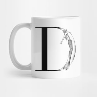 Mermaid Monogram D Mug